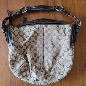 Coach signature shoulder bag